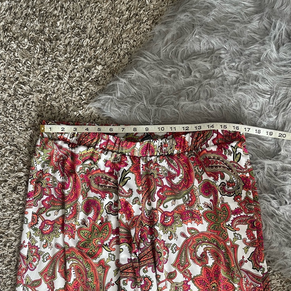 New Directions Colorful Paisley Wide-Leg Pants - Picture 7 of 10
